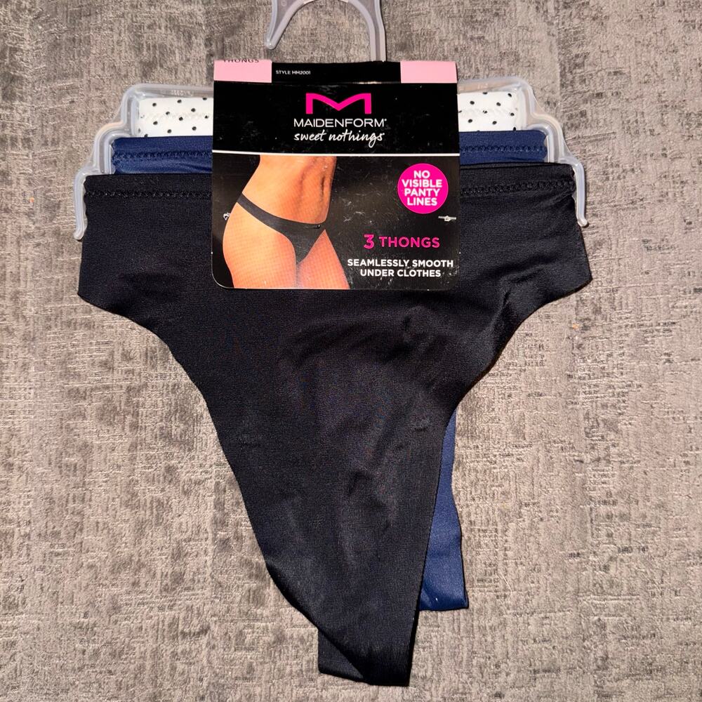 NWT Maidenform Sweet Nothings
Seamless Thong pk of 3 panties
Size L